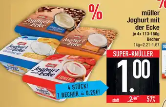 Marktkauf müller Joghurt mit der Ecke 4x113-150g Angebot