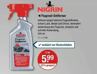 V Markt Nigrin Flugrost - Entferner Angebot