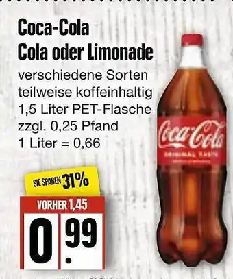 Edeka Frischemarkt Coca-cola Cola Oder Limonade Angebot