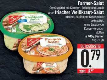 Marktkauf Farmer-Salat oder frischer Weißkraut-Salat 400g Becher Angebot