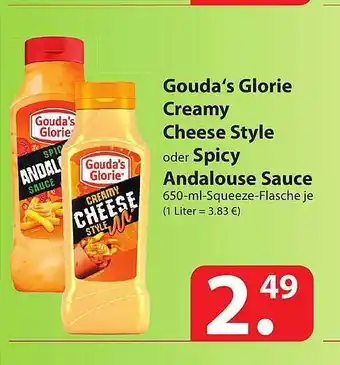 Famila Nord Ost Gouda's Glorie Creamy Cheese Style Oder Spicy Andalouse Sauce Angebot