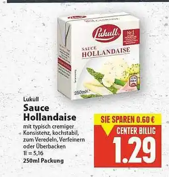 E-Center Lukull Sauce Hollandaise Angebot