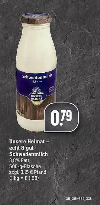 Edeka Unsere Heimat - Echt & Gut Schwedenmilch Angebot