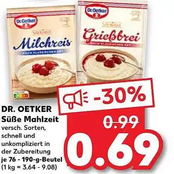 Kaufland Dr. Oetker Süße Mahlzeit Angebot