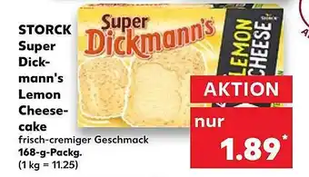 Kaufland Storck Super Dick-mann's Lemon Cheesecake Angebot