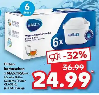 Kaufland Filter-kartuschen „maxtra+“ Angebot