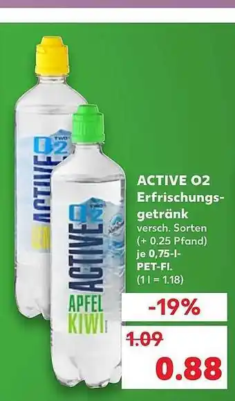 Kaufland Active O2 Erfrischungs-getränk Angebot