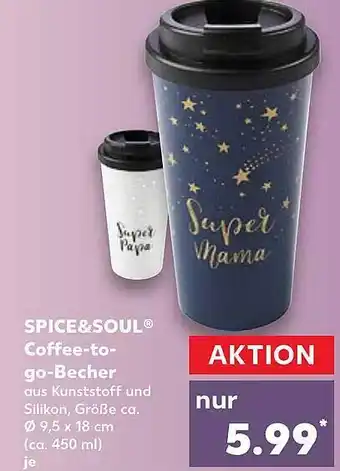 Kaufland Spice&soul Coffee-to-go-becher Angebot