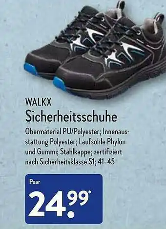 Aldi Nord Walkx Sicherheitsschuhe Angebot