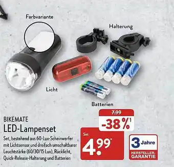 Aldi Nord Bikemate Led-alpenset Angebot