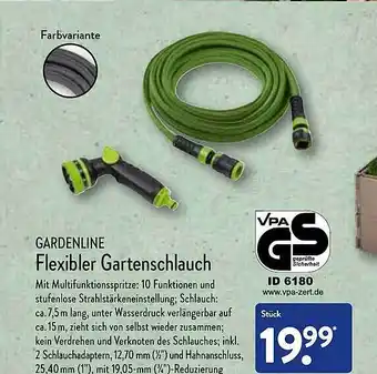 Aldi Nord Gardenline Flexibler Gartenschlauch Angebot