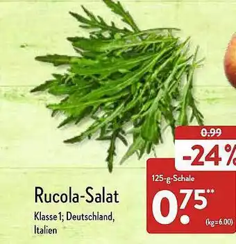 Aldi Nord Rucola-salat Angebot