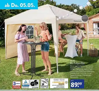 Aldi Nord Belavi Alu-faltpavillon Angebot