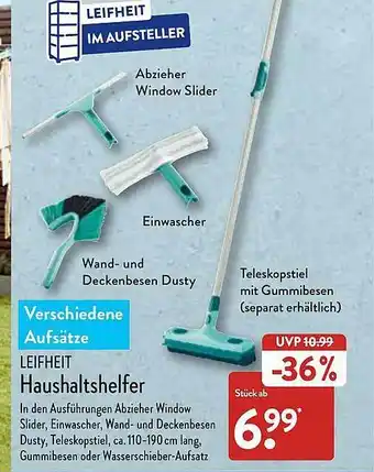 Aldi Nord Leifheit Haushaltshelfer Angebot