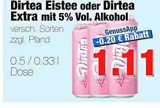 Edeka Scherer Dirtea Eistee Oder Dirtea Extra Mit 5% Vol. Alkohol Angebot