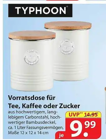 Famila Nord Ost Vorratsdose Für Tee, Kaffee Oder Zucker Angebot