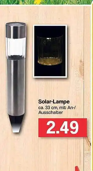 Famila Nord West Solar-lampe Angebot