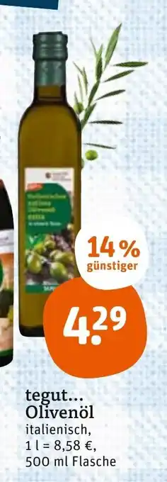 tegut tegut...Olivenol 500 ml Angebot