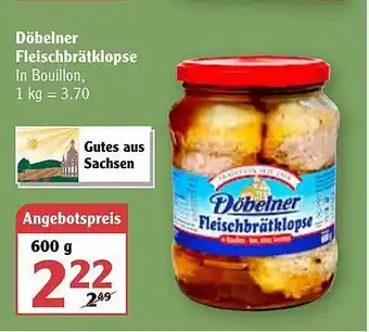 Globus Döbelner Fleischbrätklopse Angebot