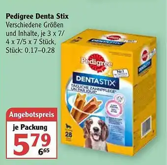 Globus Pedigree Denta Stix Angebot