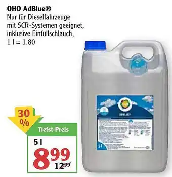 Globus Oho Adblue Angebot