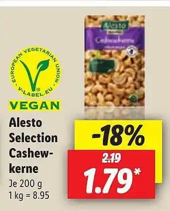 Lidl Alesto Selection Cashewkerne Angebot