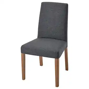 IKEA Bergmund stuhl eichenachbildung/gunnared mittelgrau gunnared mittelgrau Angebot