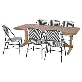 IKEA Norrmansö / vassholmen tisch+6 stühle/außen akazie/schwarz weiß Angebot