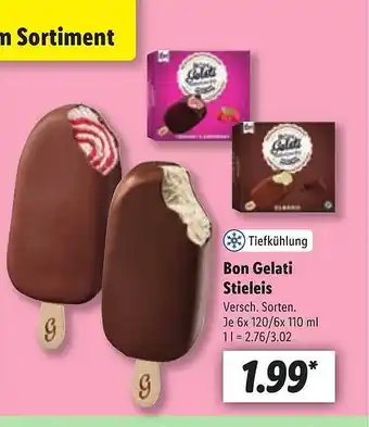 Lidl Bon Gelati Stieleis Angebot