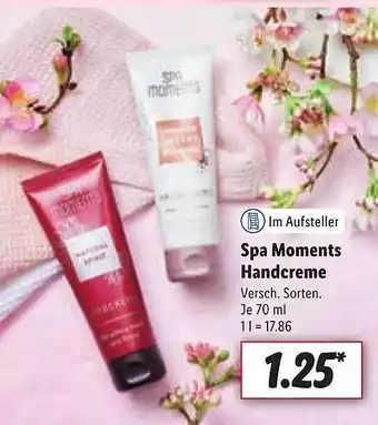 Lidl Spa Moments Handcreme Angebot