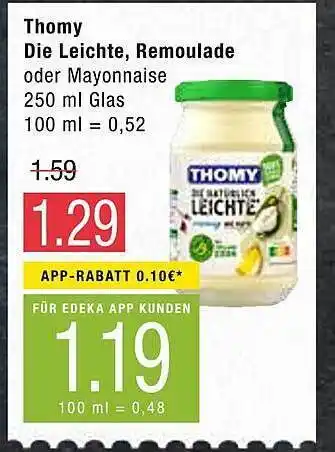 Marktkauf Thomy Die Leichte, Remoulade Angebot