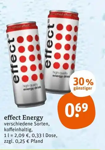 tegut Effect Energy 330 ml Angebot