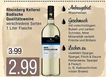 Marktkauf Rheinberg Kellerei Badische Qualitätsweine Angebot