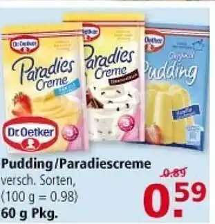 Multi Markt Dr. Oetker Pudding Oder Paradiescreme Angebot