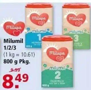 Multi Markt Milupa Milumil 1-2-3 Angebot