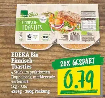 NP Discount Edeka Bio Finnisch-toasties Angebot