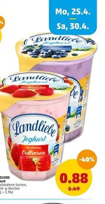 PENNY Landliebe Joghurt Angebot