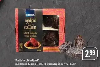 Scheck-in-Center Edeka Datteln „medjoul“ Angebot