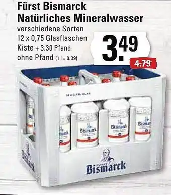 Edeka Fürst Bismarck Natürliches Mineralwasser Angebot