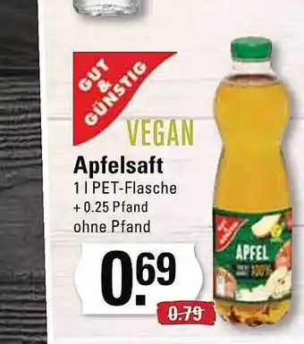 Edeka Gut & Günstig Apfelsaft Angebot