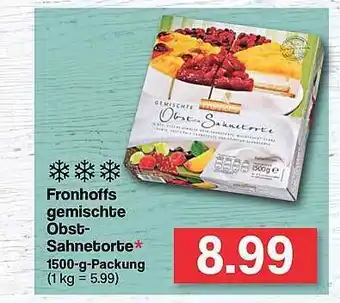 Famila Nord West Fronhoffs Gemischte Obst-sahnetorte Angebot