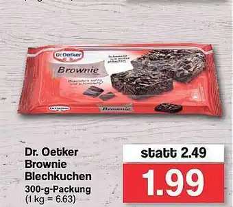 Famila Nord West Dr. Oetker Brownie Blechkuchen Angebot