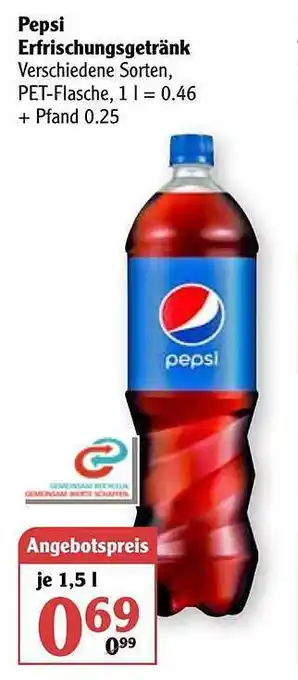 Globus Pepsi Erfrischungsgetränk Angebot