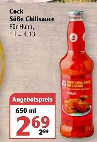 Globus Cock Süße Chilisauce Angebot