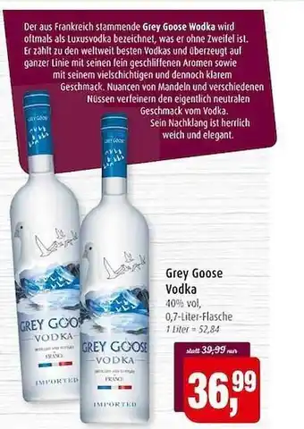 Markant Grey Goose Vodka Angebot