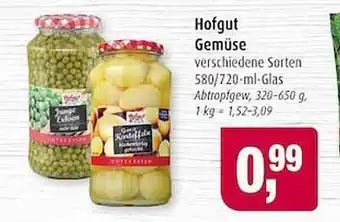 Markant Hofgut Gemüse Angebot