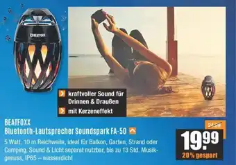 V Baumarkt Beatfoxx Bluetooth Lautsprecher Soundspark FA-50 Angebot