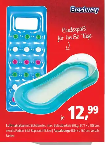 Pfennigpfeiffer Bestway Luftmatratze Oder Aqualounge Angebot