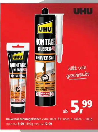 Pfennigpfeiffer Uhu Universal-montagekleber Angebot