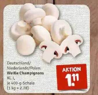 nahkauf Weiße Champignons Angebot